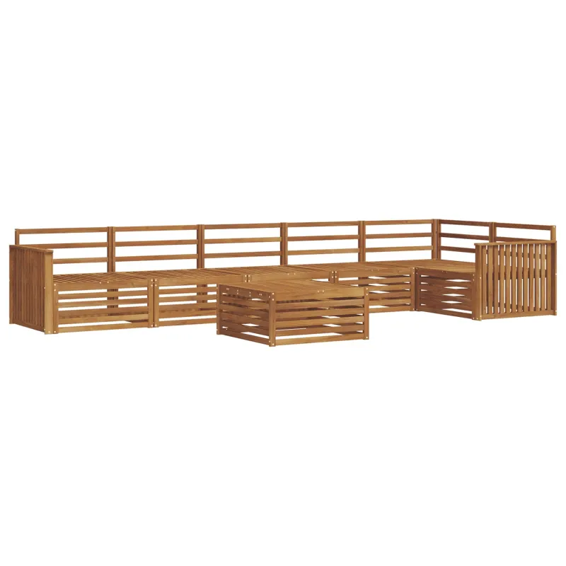 Lauko sofos komplektas 7 pcs Natūrali