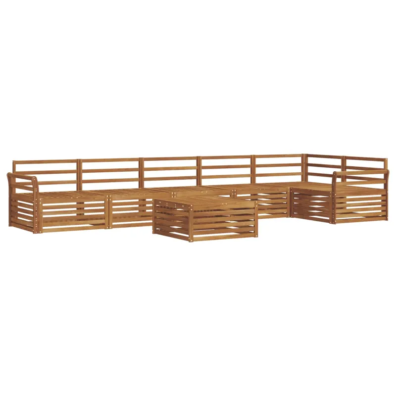 Lauko sofos komplektas 7 pcs Natūrali