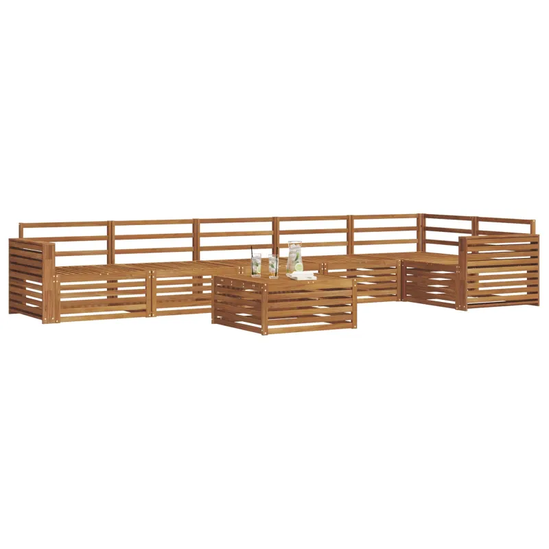 Lauko sofos komplektas 7 pcs Natūrali