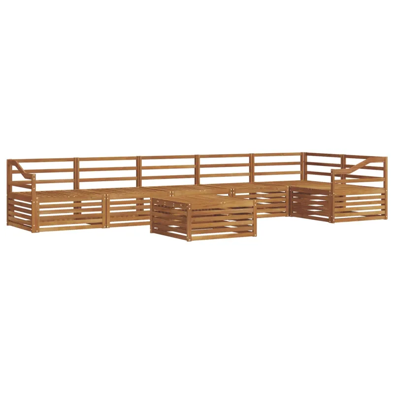 Lauko sofos komplektas 7 pcs Natūrali