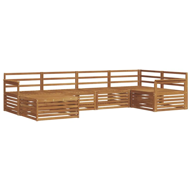 Lauko sofos komplektas 6 pcs Natūrali