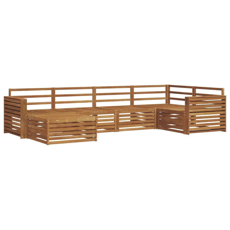 Lauko sofos komplektas 6 pcs Natūrali