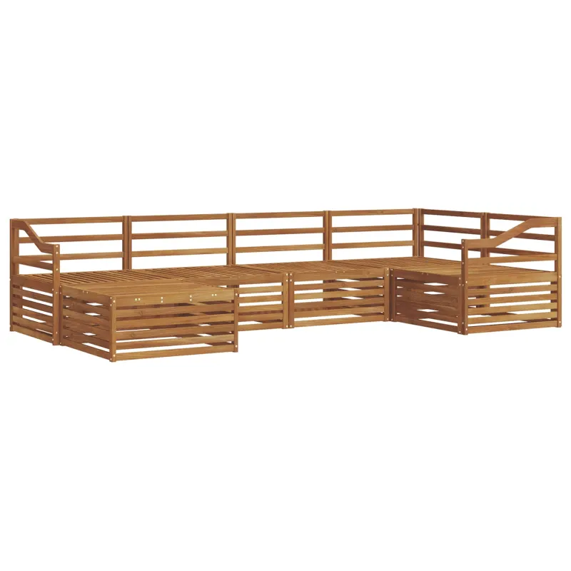 Lauko sofos komplektas 6 pcs Natūrali