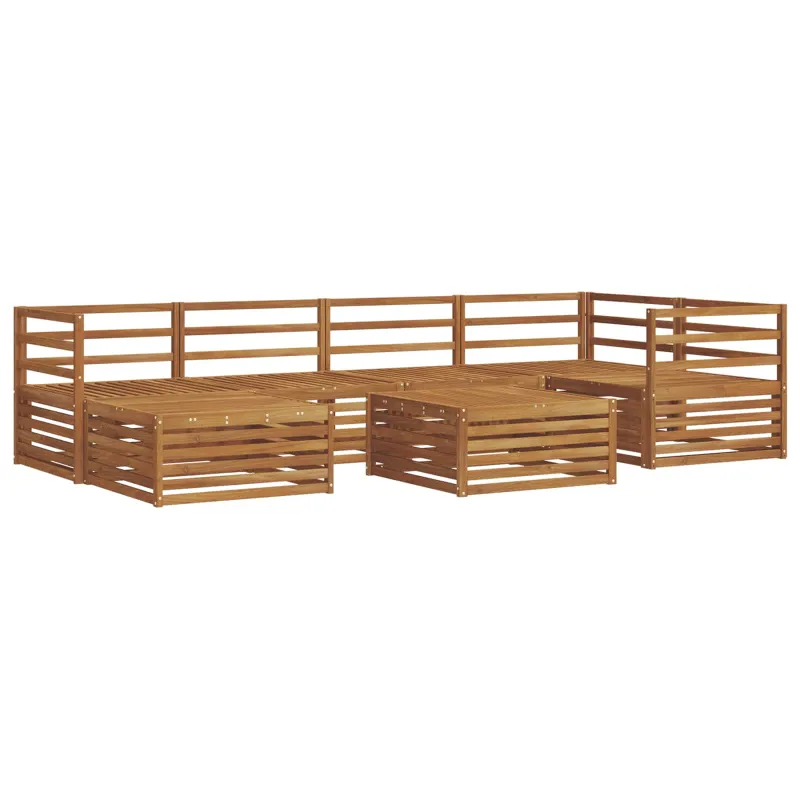 Lauko sofos komplektas 7 pcs Natūrali
