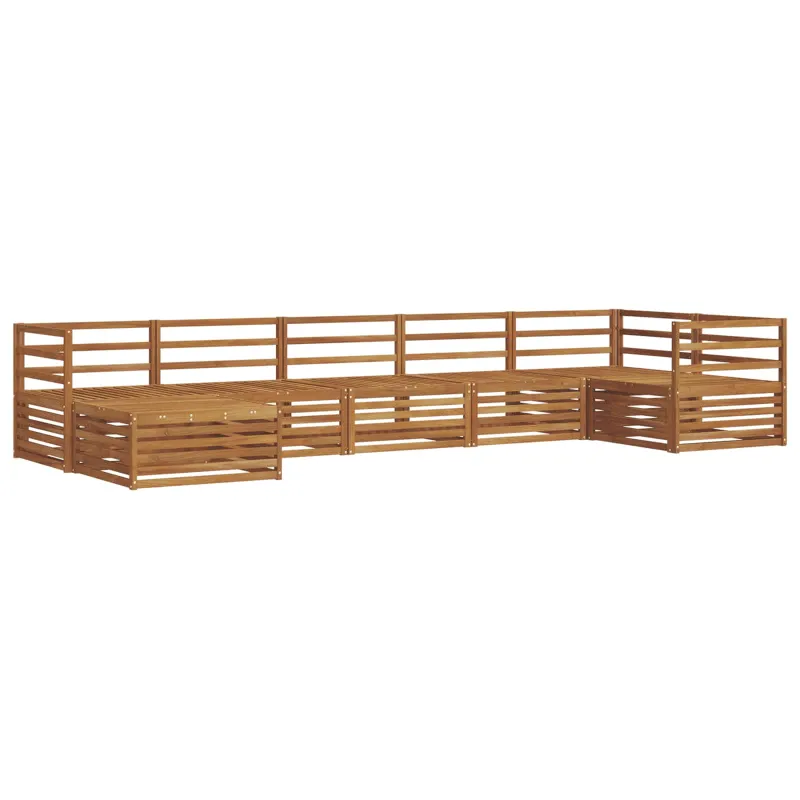 Lauko sofos komplektas 7 pcs Natūrali
