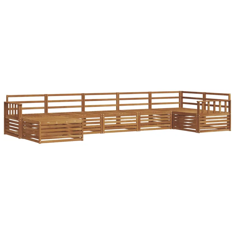 Lauko sofos komplektas 7 pcs Natūrali