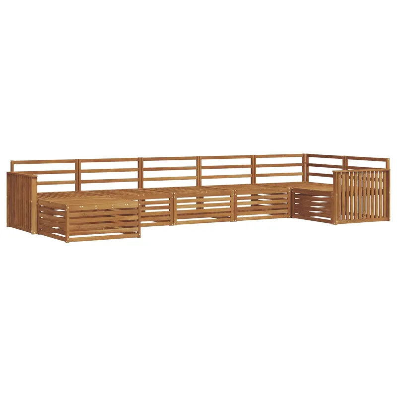 Lauko sofos komplektas 7 pcs Natūrali