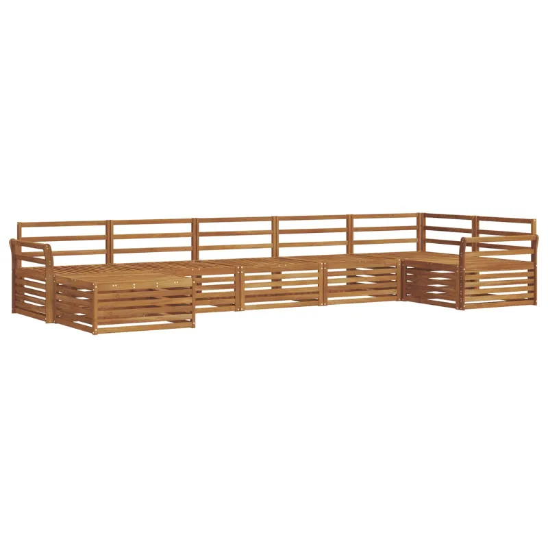 Lauko sofos komplektas 7 pcs Natūrali