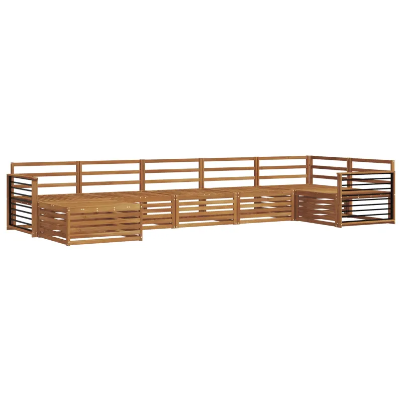 Lauko sofos komplektas 7 pcs Natūrali