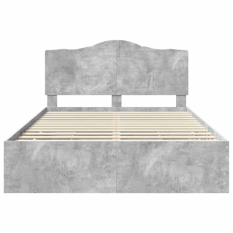 Lovos rėmas Betono Pilka 140 x 190 cm Inžinerinė mediena