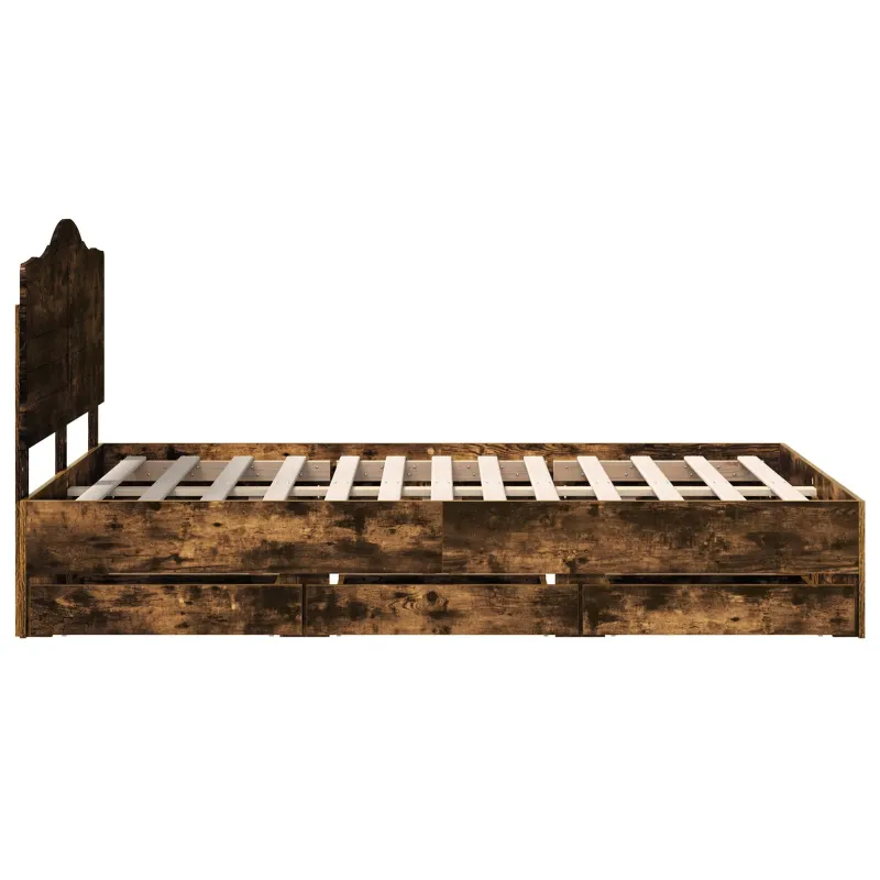 Lovos rėmas Rūkytas Ąžuolas 120 x 200 cm Inžinerinė mediena
