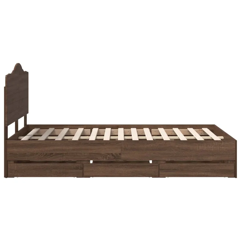 Lovos rėmas Rudas ąžuolas 120 x 190 cm Inžinerinė mediena