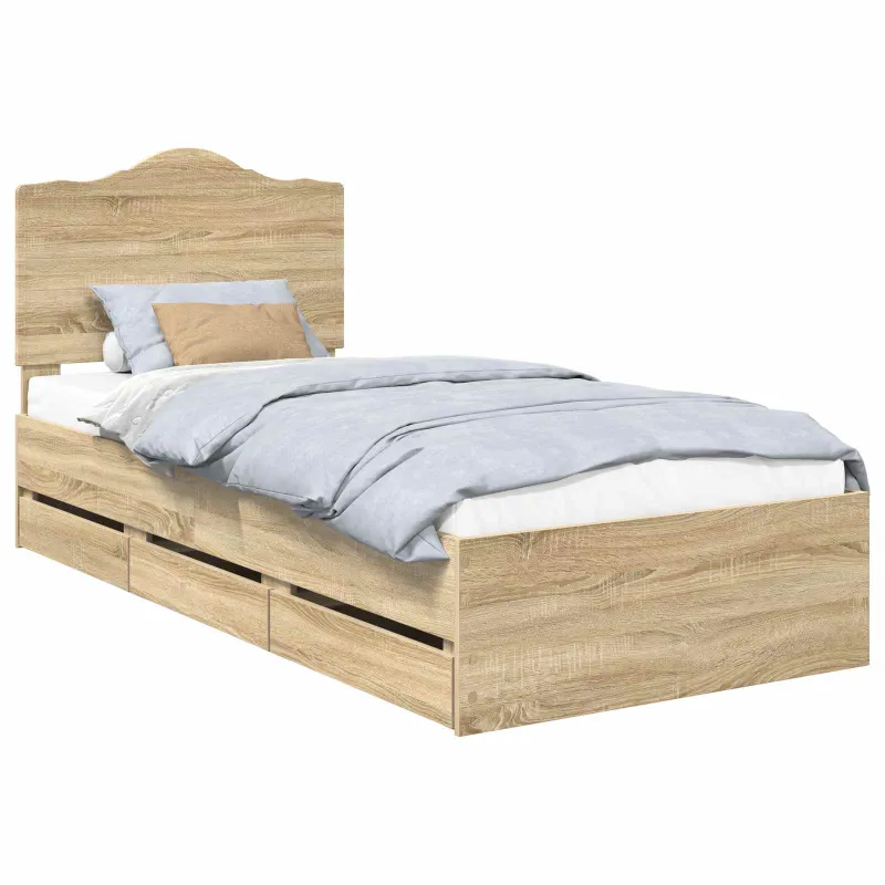 Lovos rėmas Sonoma ąžuolas 75 x 190 cm Inžinerinė mediena