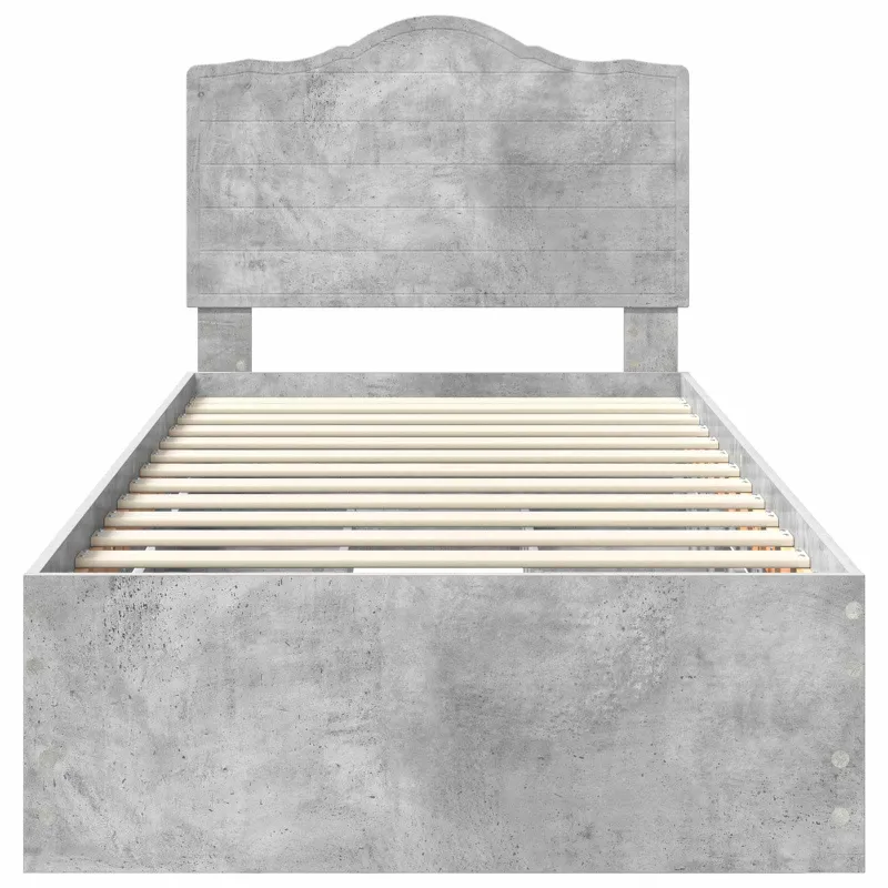 Lovos rėmas Betono Pilka 75 x 190 cm Inžinerinė mediena