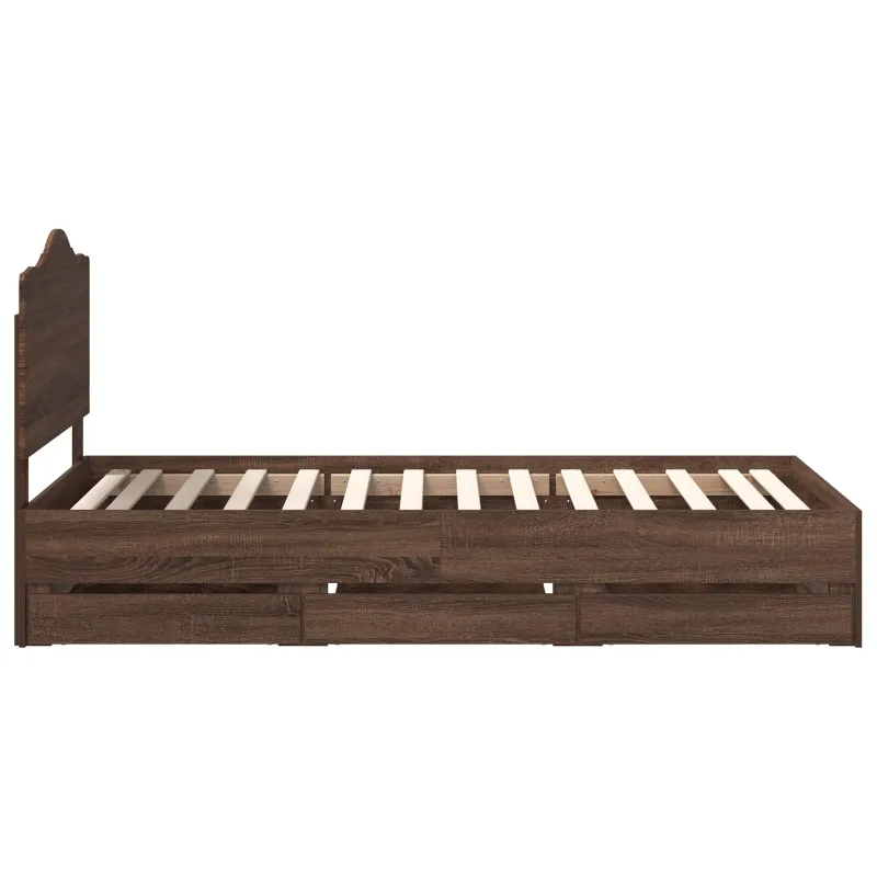 Lovos rėmas Rudas ąžuolas 75 x 190 cm Inžinerinė mediena