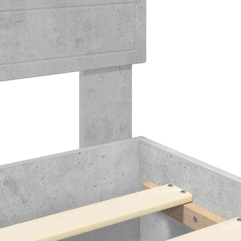 Lovos rėmas Betono pilka 120 x 200 cm Apdirbta mediena