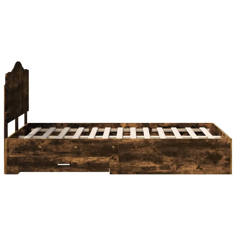 Lovos rėmas Rūkyta ąžuolas 120 x 190 cm Apdirbta mediena