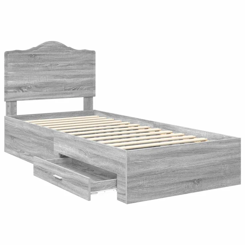 Lovos rėmas Pilkas Sonoma 100 x 200 cm Apdirbta mediena