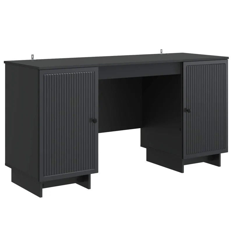 Stalas Juoda Apdirbta mediena 142,5 x 50 x 75 cm