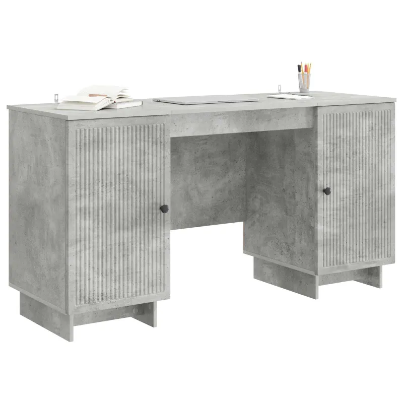 Stalas Betono pilka Apdirbta mediena 142,5 x 50 x 75 cm