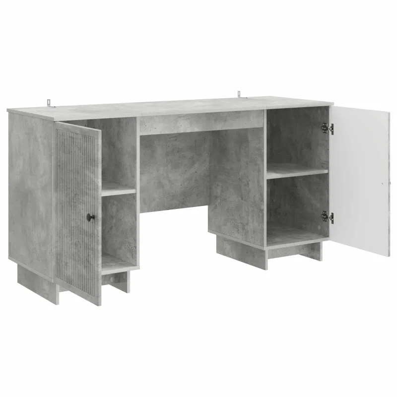 Stalas Betono pilka Apdirbta mediena 142,5 x 50 x 75 cm