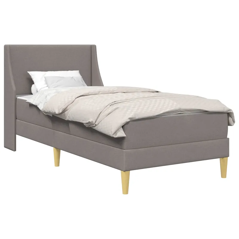 Lovos rėmas su čiužiniu Taupe 80x 200 cm Poliesteris