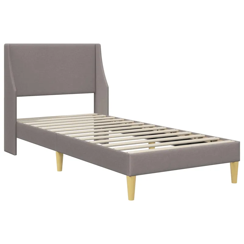 Lovos rėmas su čiužiniu Taupe 80x 200 cm Poliesteris