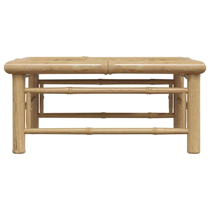 Sodo stalas, 65x65x30cm, bambukas