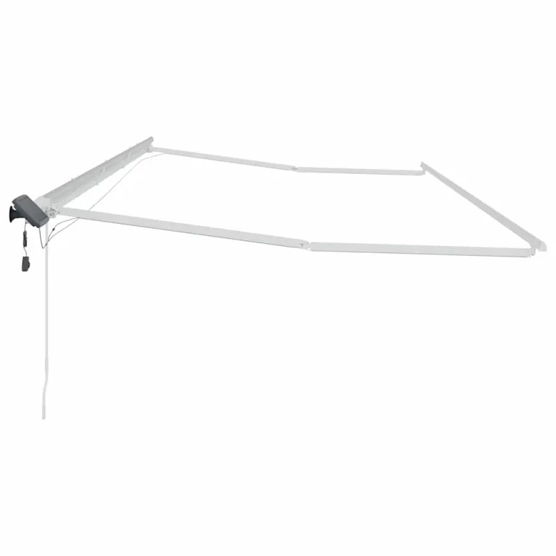 Markizės rėmas Balta 600 × 300 cm Aliuminis