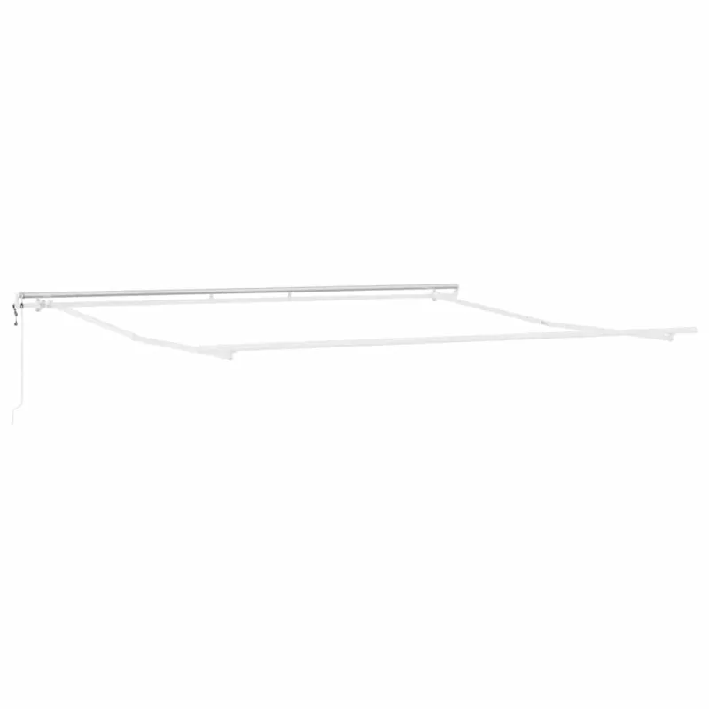 Markizės rėmas Balta 400 × 350 cm Aliuminis