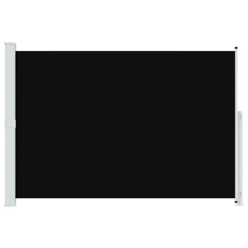 Ištraukiama šoninė kiemo pertvara, juodos spalvos, 200x300cm