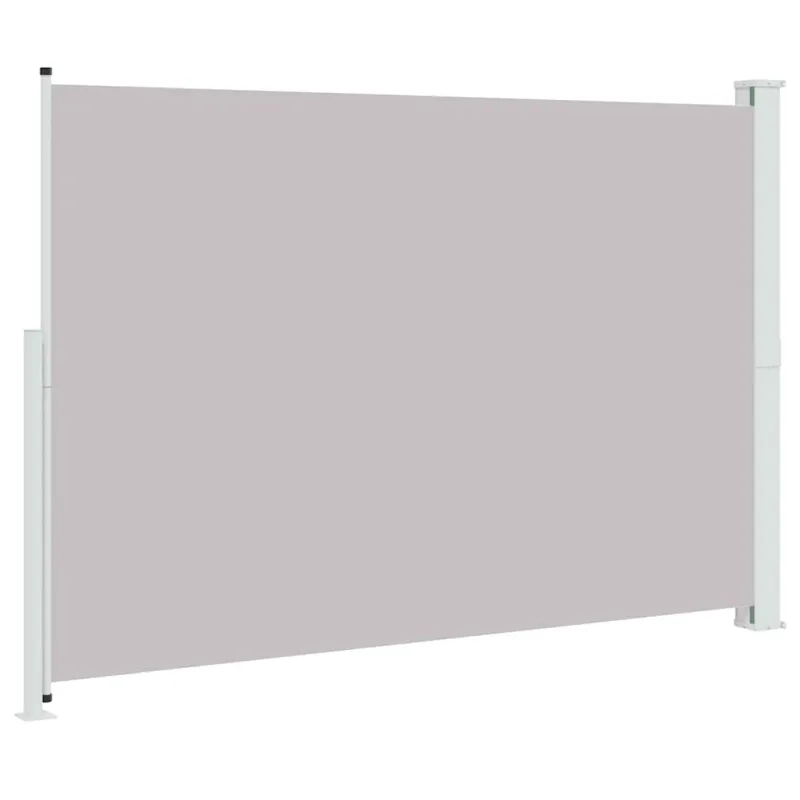 Ištraukiama šoninė kiemo pertvara, pilkos spalvos, 200x300cm