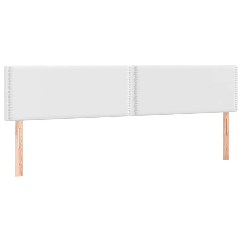 Lova su spyruoklėmis/čiužiniu/LED, balta 200x200cm dirbtinė oda