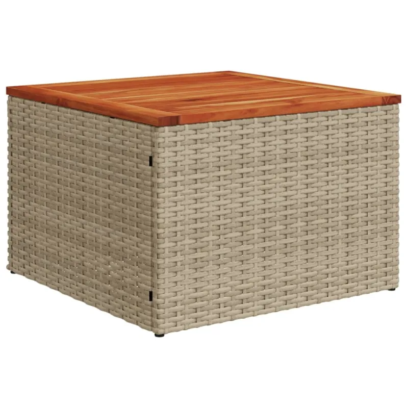 Sofakokonaisuus tyynyine, 5 osaa, hiekka, polyrattana