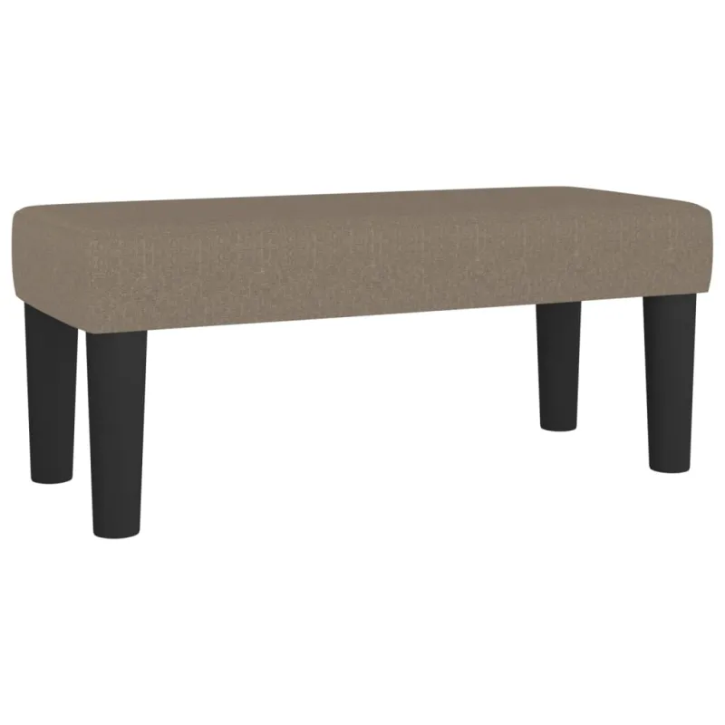 Lova su spyruoklėmis ir čiužiniu, taupe, 100x200cm, audinys