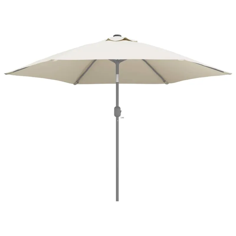 Pakaitinis audinys lauko skėčiui nuo saulės, baltas, 300cm