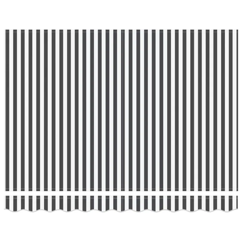 Ištraukiama markizė, antracito/balta, 3x2,5m, audinys/aliuminis
