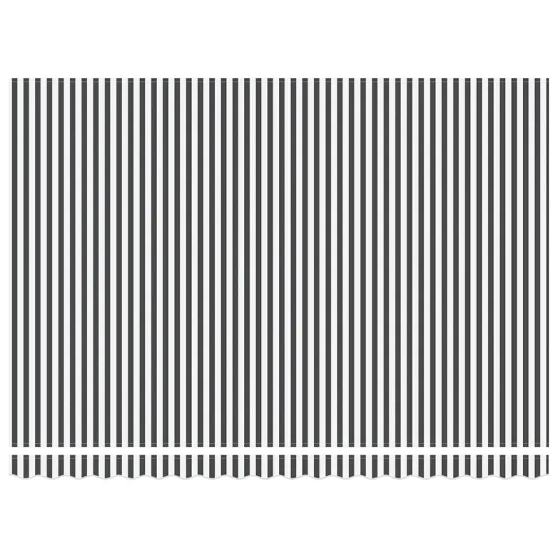 Ištraukiama markizė, antracito/balta, 4,5x3m, audinys/aliuminis