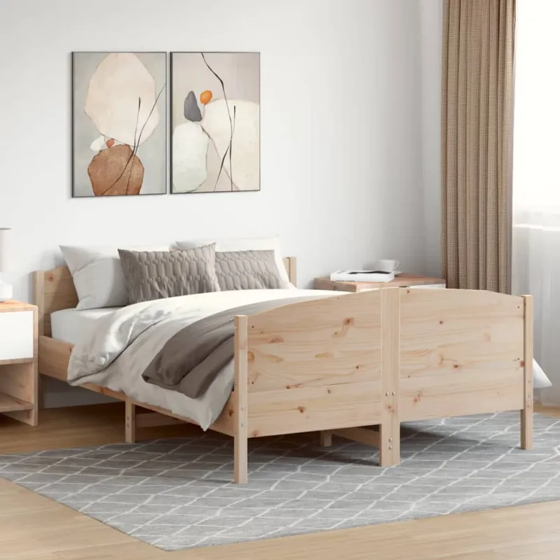 Lovos rėmas be čiužinio, 160x200cm, pušies medienos masyvas