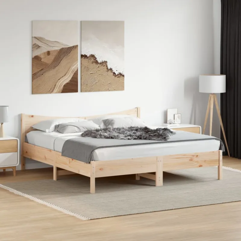Lovos rėmas be čiužinio, 180x200cm, pušies medienos masyvas