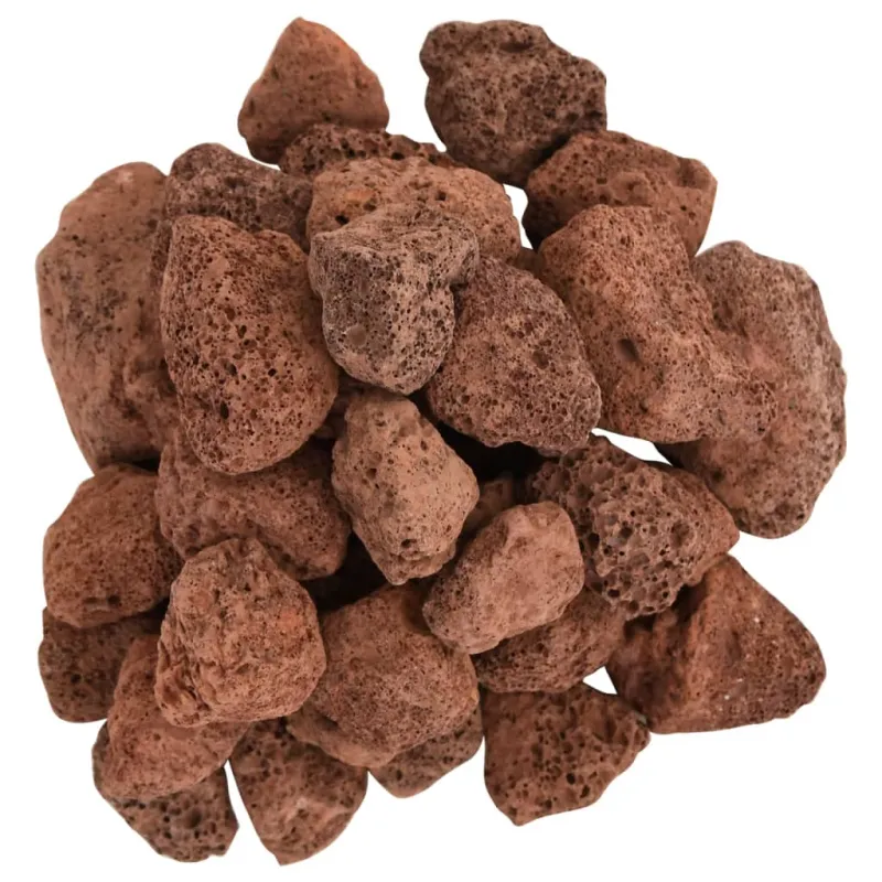 Vulkaninės uolienos, raudonos spalvos, 10 kg, 3-5 cm