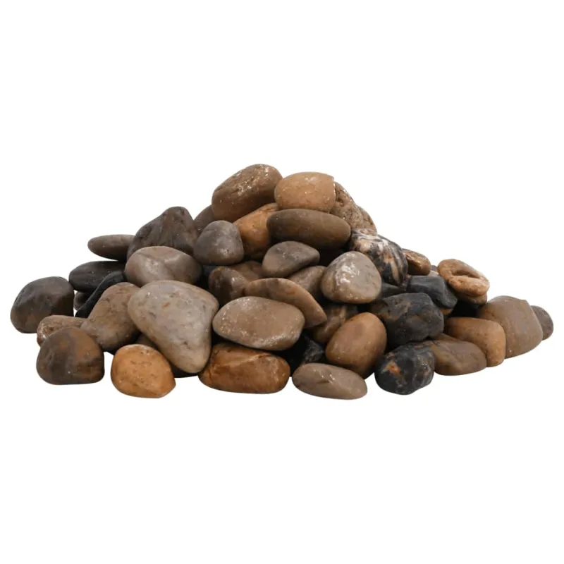 Poliruoti akmenukai, įvairių spalvų, 25kg, 2–5cm