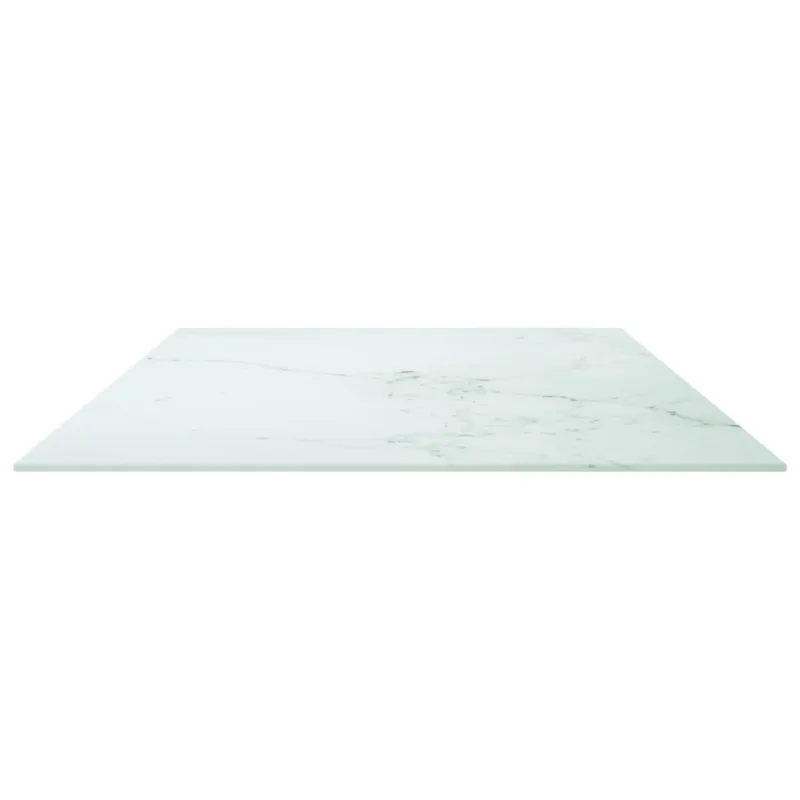 Stalviršis, baltas, 120x65cm, 8mm, marmuro tekstūros stiklas