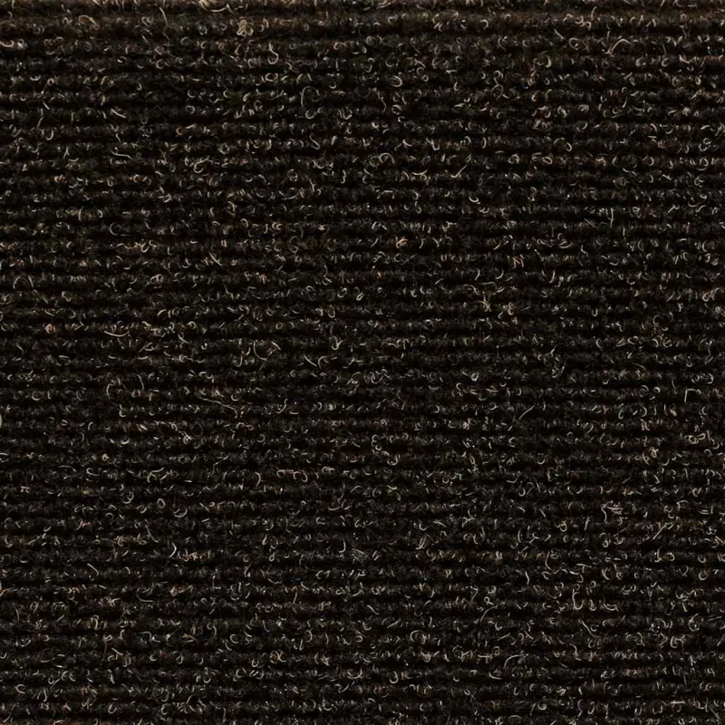 Laiptų kilimėliai, lipnūs, 15 vnt., 56x17x3 cm, tamsiai rudi, pusapvaliai
