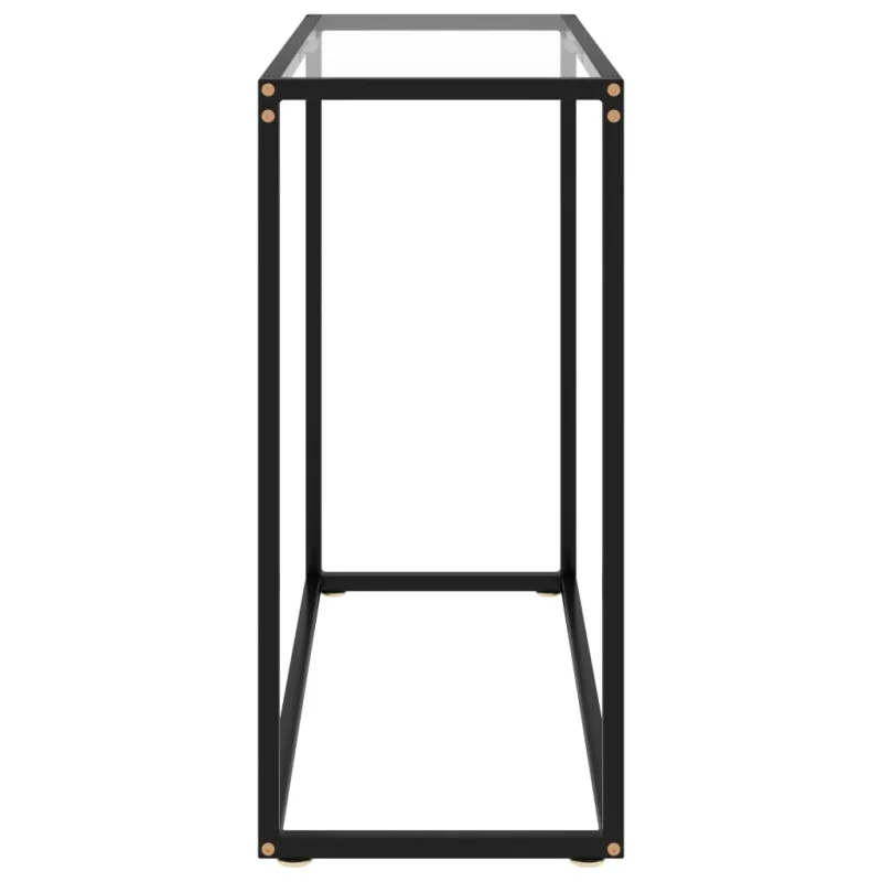 Konsolinis staliukas, skaidrus, 80x35x75cm, grūdintas stiklas