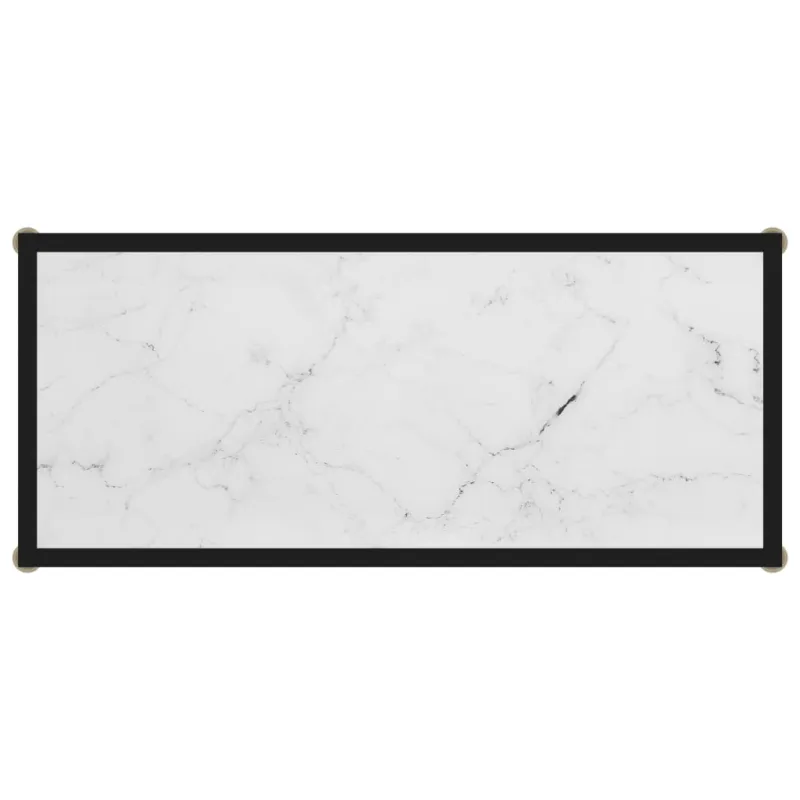 Konsolinis staliukas, baltas, 80x35x75cm, grūdintas stiklas