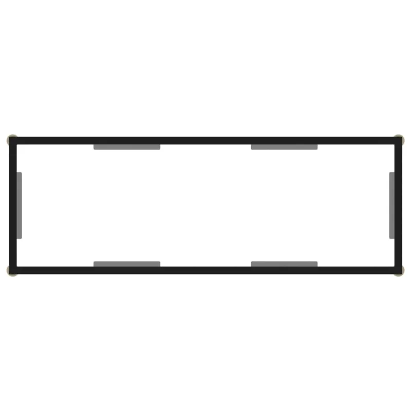 Konsolinis staliukas, skaidrus, 100x35x75cm, grūdintas stiklas