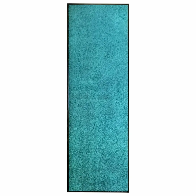 Durų kilimėlis, žydros spalvos, 60x180cm, plaunamas