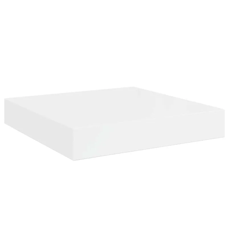 Pakabinamos lentynos, 2vnt., baltos, 23x23,5x3,8cm, MDF