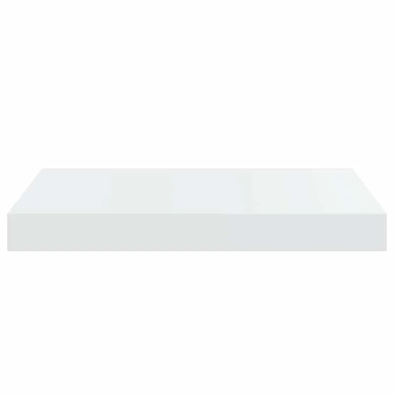 Pakabinamos sieninės lentynos, 2vnt., baltos, 40x23x3,8cm, MDF